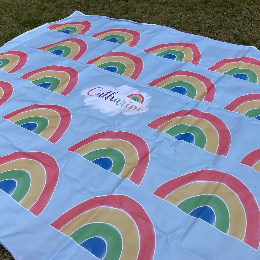 🌈 彩虹野餐墊