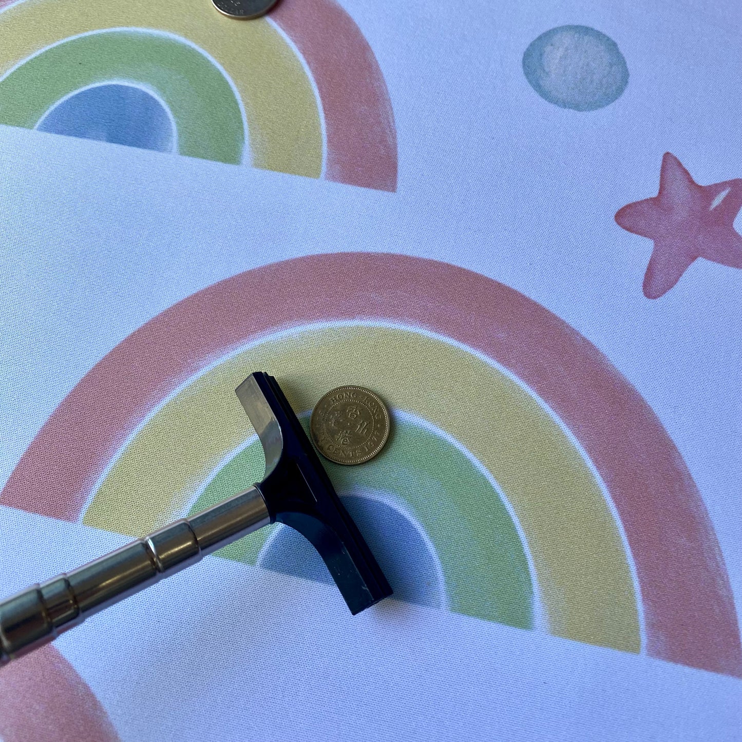 🌈 掉彩虹室內地墊 - 附送迷你推幣器